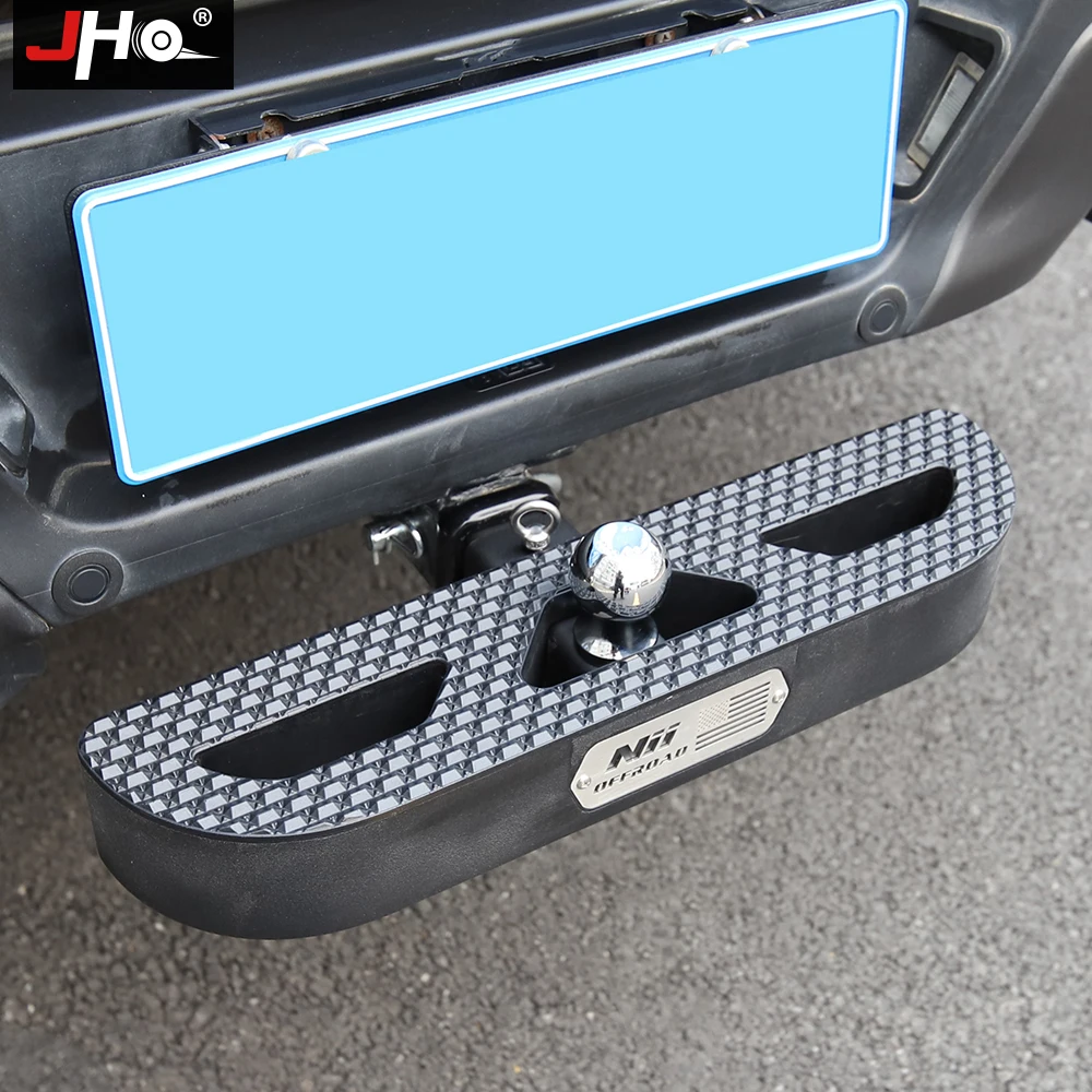 JHO Rear Bumper Receiver Trailer Towing Hitch Step Bar Guard For Ford F150 2013-2020 Raptor Limited 2019 2018 17 Car Accessories