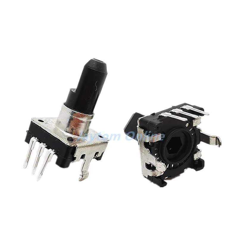 5pcs 360 Degree Rotary Encoder EC12 RE12 Audio Encoder Coding 3 Pin 24 Position Without Push Button Switch Handle 12MM 15MM