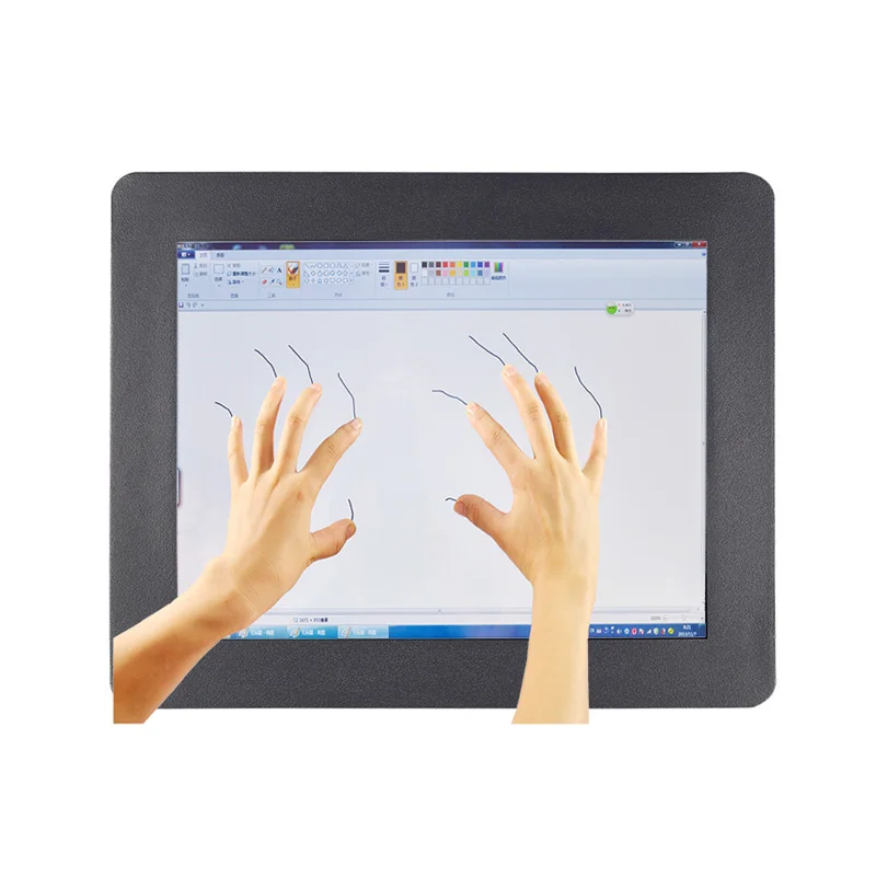 

9.7" 10" 4:3 Industrial Panel Mount 1024x768 IPS Resistive/Capacitive Touch Screen Monitor With VGA/DVI/HDMI Interface