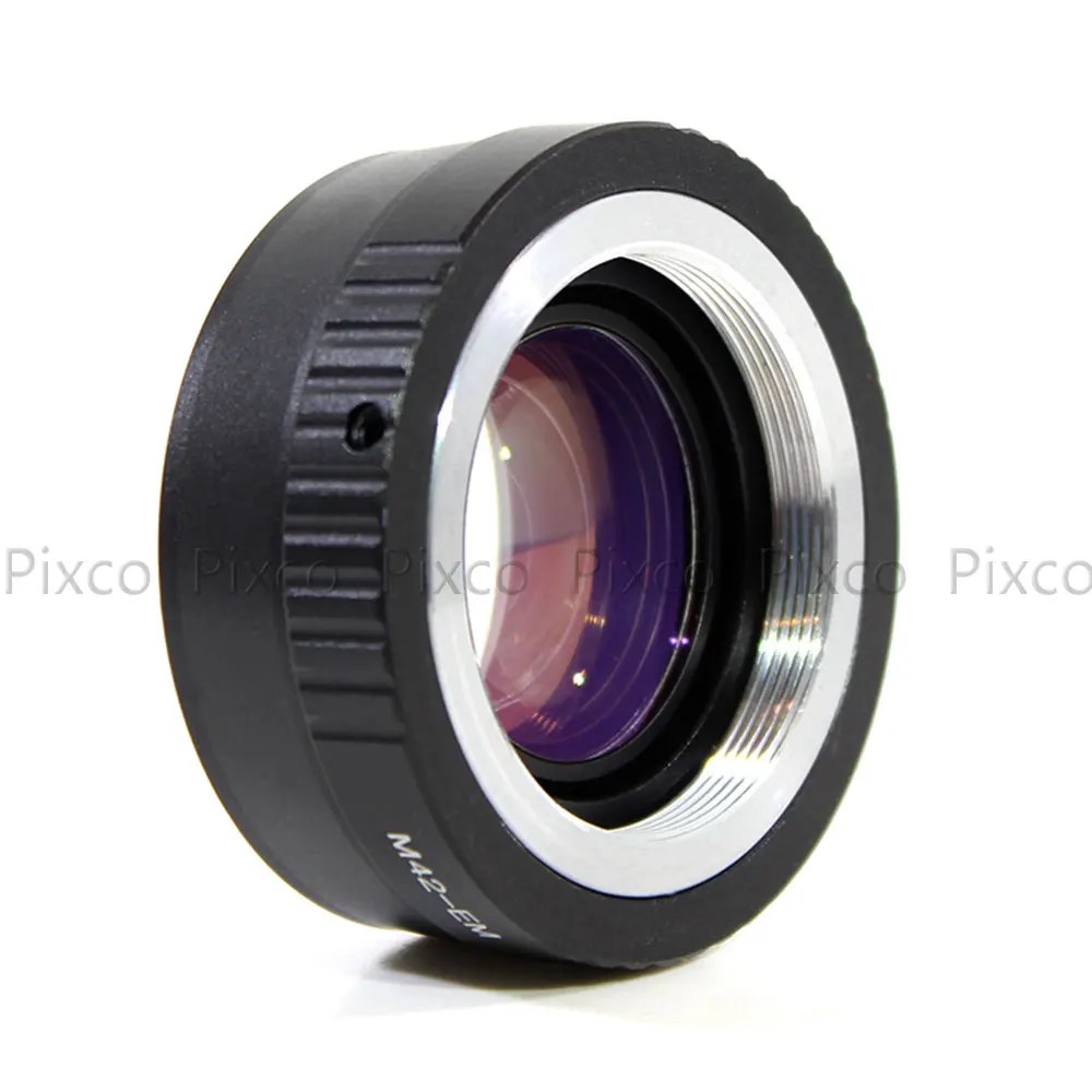 Pixco Speed Booster Focal Reducer Lens Mount Adapter Ring for M42 Screw Lens to Canon EOS M Camera M50II M6II M200 M100 M50 M6