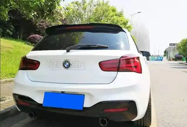 YKSRDNF For BMW F20 116 118 120 125 M135I spoiler High Quality ABS Material Car Rear Wing Primer Color spoiler  2012-2015