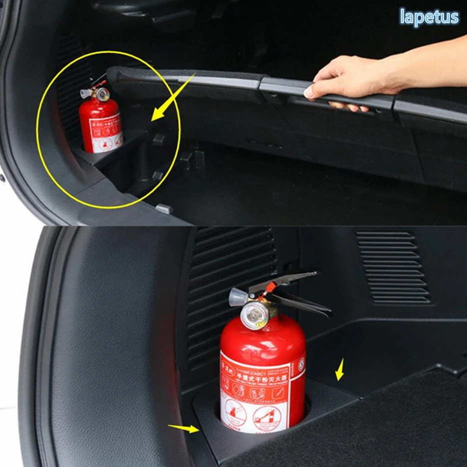 Trunk Fire Extinguisher Cup Holder Frame Cover Kit Fit For Nissan X-Trail X Trail T32 Rogue 5 Seat Model 2014 - 2020 Accessories