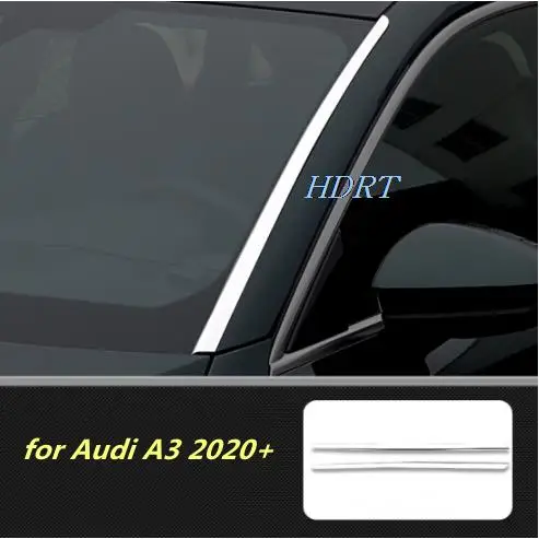 

Для Audi A3 8Y хэтчбека 020 2021 2022 внешняя нержавеющая Передняя фотопанель полоса крышка отделка 2 шт.