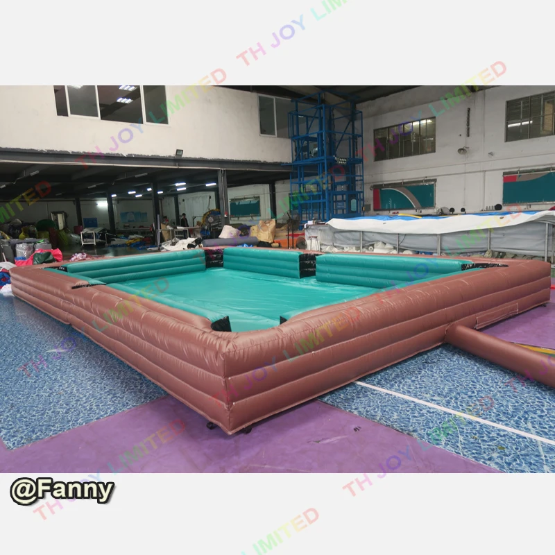 2024 New Funny Billiard Sport Game Inflatable Football Snooker Table,Soccer Pool Table for Outdoor Amusement Park