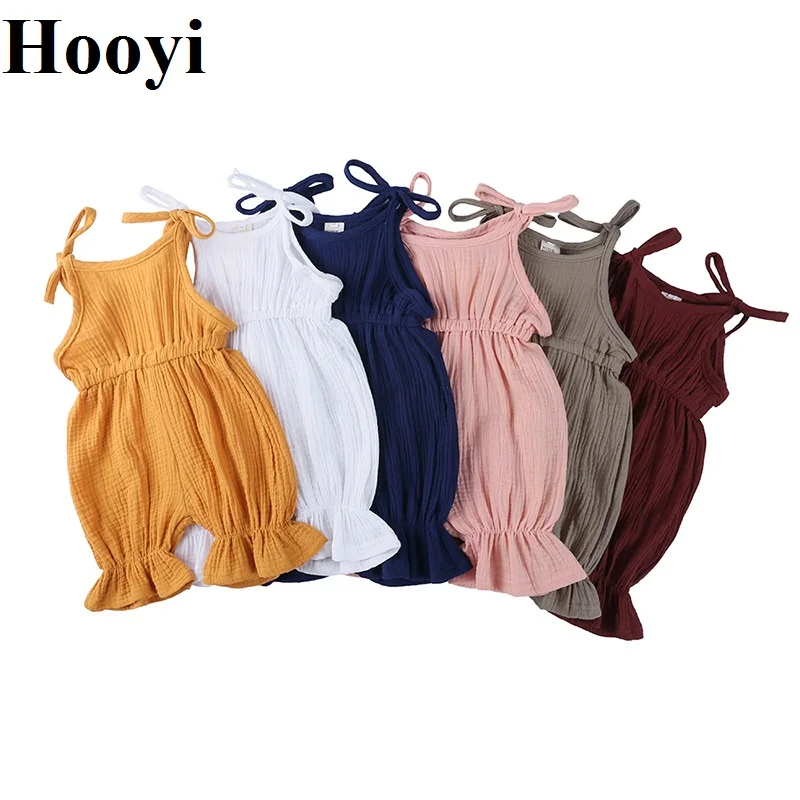 2021 New Summer Cute Baby Girls Rompers Sleeveless Bodysuits Infant Cotton Clothes Costumes