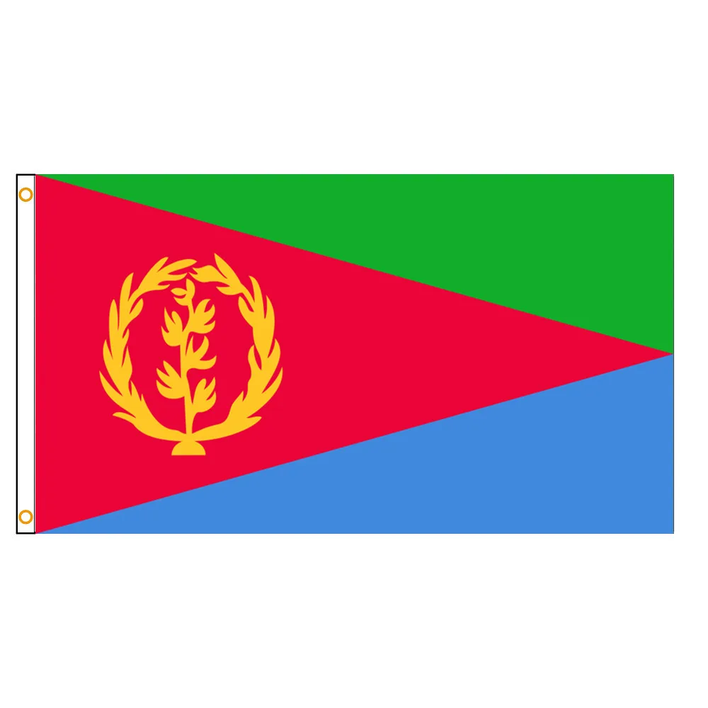 Eritrea Flag 3x5ft Polyester Single-side Printed Indoor Outdoor Decoration Hanging Eritrean National Flag Banner