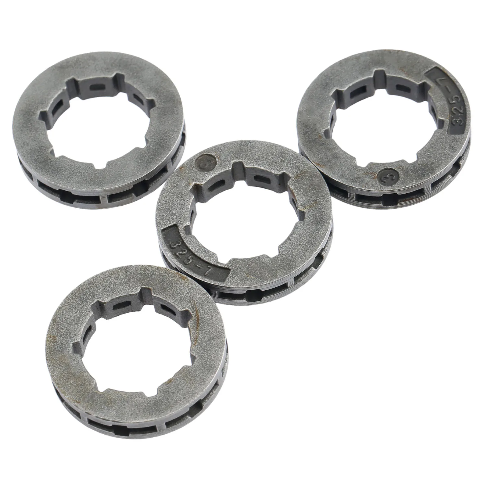 2Pcs Metal Chain Saw Sprocket Rim Power Mate .325-7T For Chainsaw Replacement 45cc/52cc/4500/5200 Chainsaw Spare Part