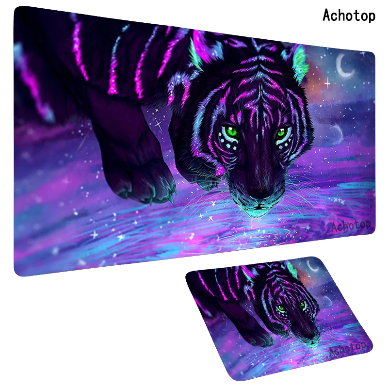 

Tiger Large XL Mousepad Anime Gamer Gaming Mouse Pad Computer Accessories Big Keyboard Laptop mouse mat Speed Desk Mat PC Gamer