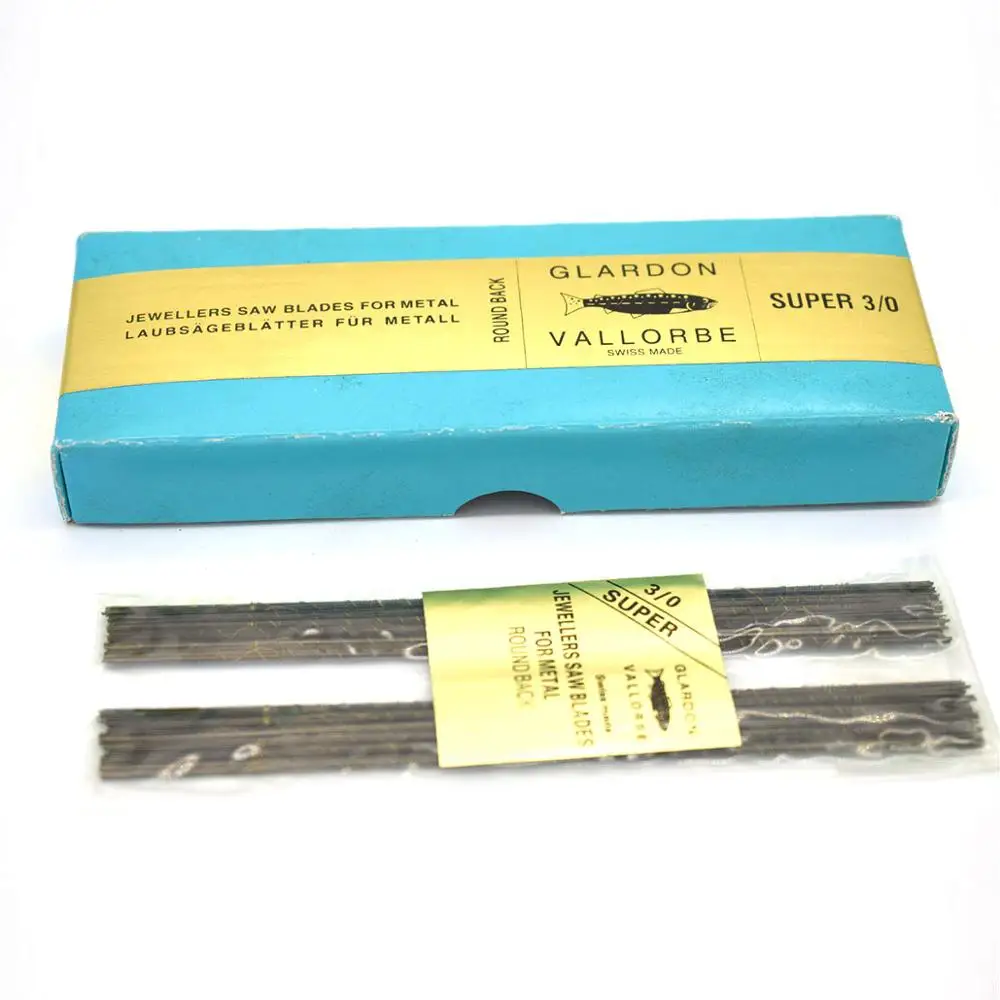 144Pcs Glardon Vallorbe Sawblades Jewelry Saw Blades for Jewelers Goldsmiths Silversmiths