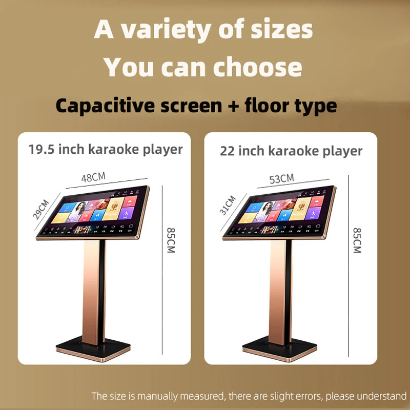 XIHATOP 22 "Machine de karaoké de Singapour Disque dur de 4 To Chinois, Anglais, Chansons de Singapour Lecteur de karaoké à domicile, APP Android YouTube