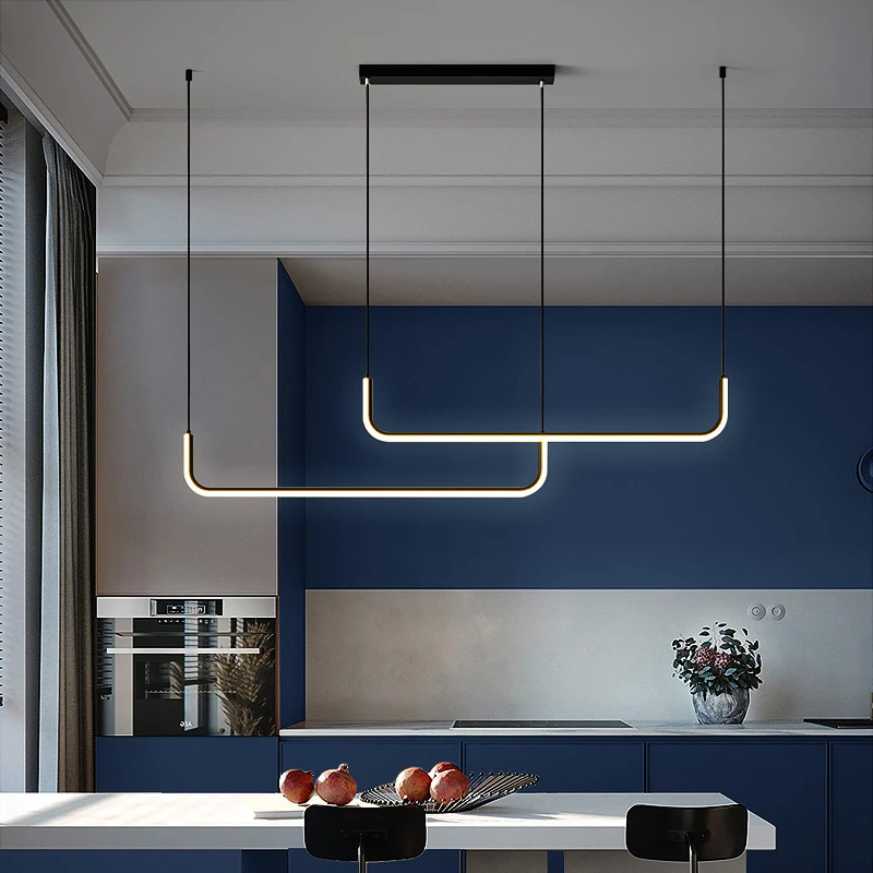 Imagem -02 - Luminária Pendente Minimalista Estilo Nórdico com Controle Remoto para Sala de Jantar Mesa Cozinha Decoração de Casa Iluminação para Interiores