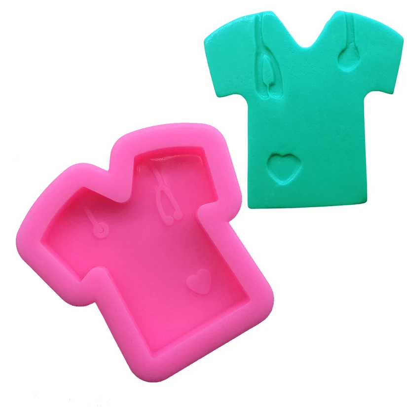 Nurse Uniform Silicone Sugarcraft Mold Chocolate Cupcake Baking Fondant Cake Decorating Tools