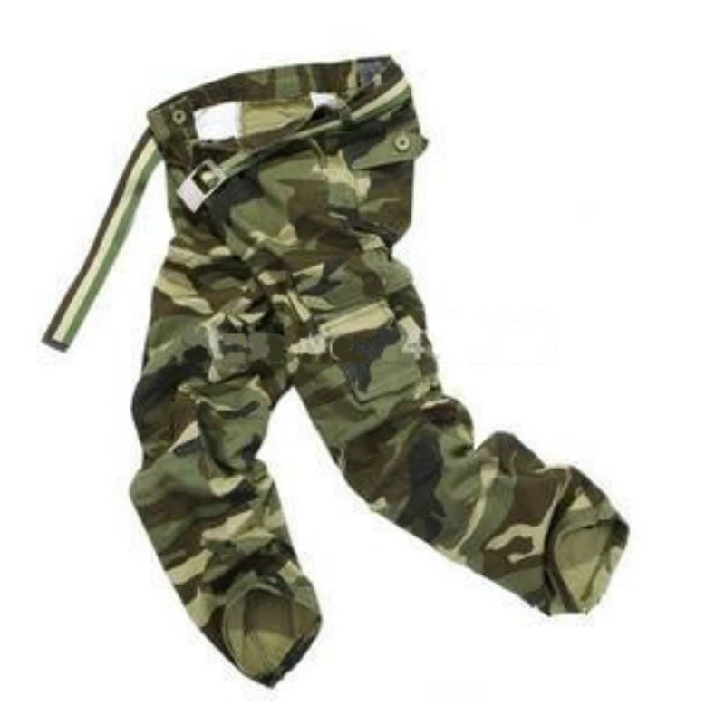 2025 Mens Fashion Spring Autumn Casual Pants Men Camouflage Cargo Pant Comfortable Jogging Trousers No Belt Plus Size 28-40