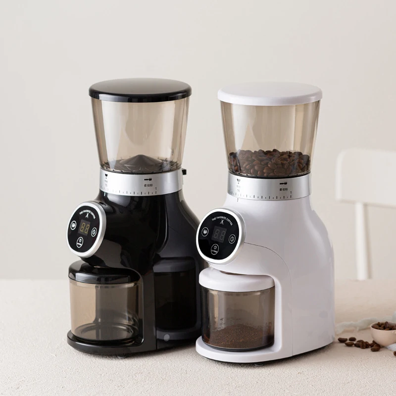 

CG01 Commercial Coffee Grinder 220v Electric Espresso Grinder Quantity Function Coffee Bean Grinder Household Black / White