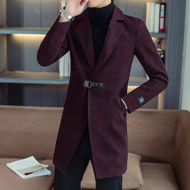 Burgundy long jacket hotsell