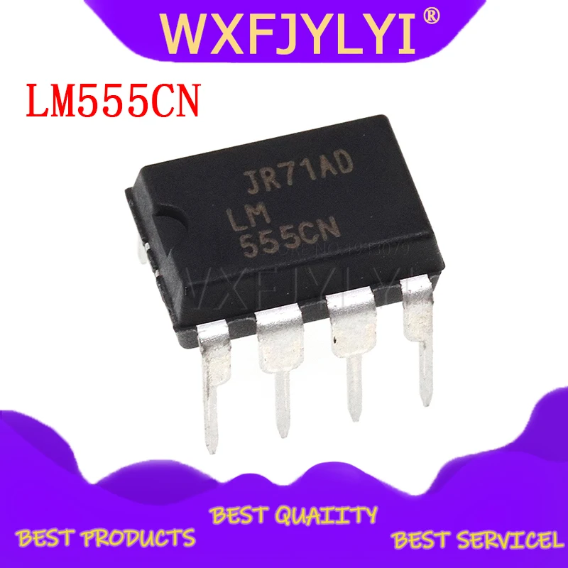 10PCS LM555CN LM555 DIP-8 Programmable Timers and Oscillators New Original