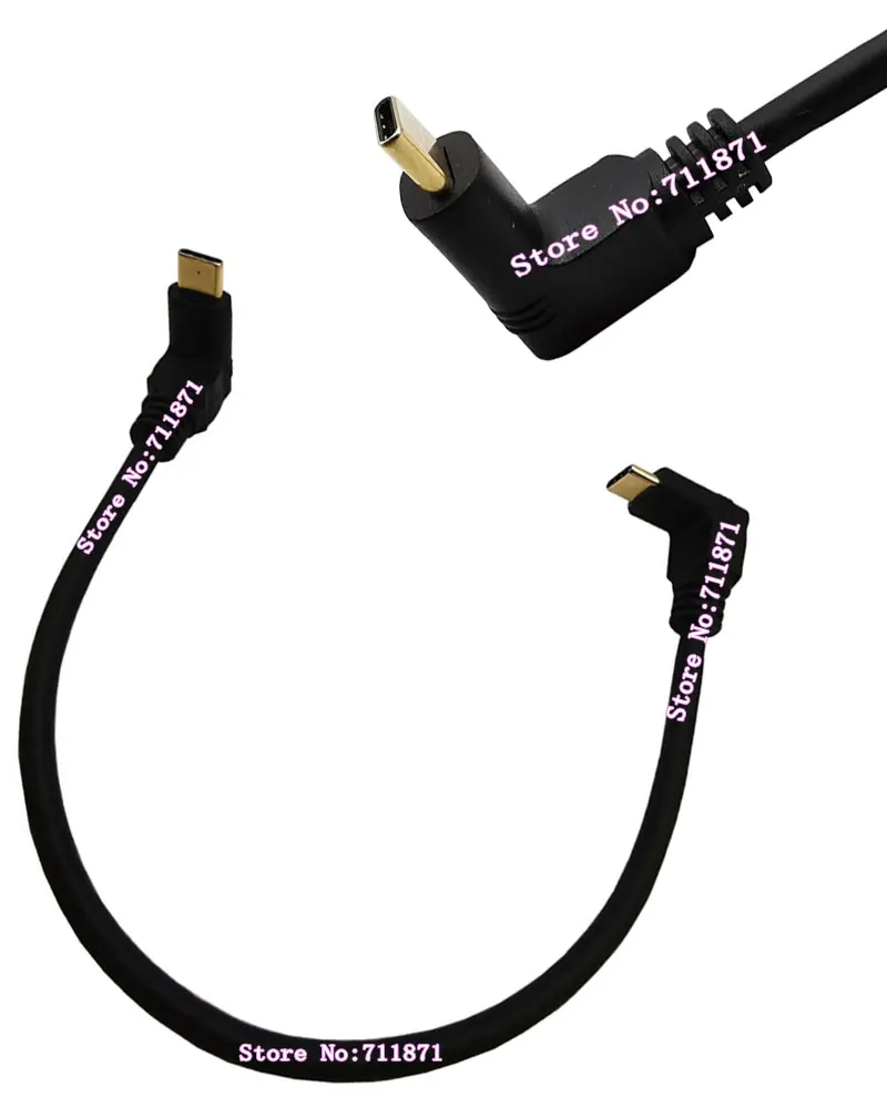 90 Độ Góc Uốn Cong Lên Uốn Cong Xuống Usb3.1 Sạc Type C Cáp Dữ Liệu Dây Chuyền Đôi Uốn Cong Loại C Usb3.1 âm Thanh Nghe Hình Dòng