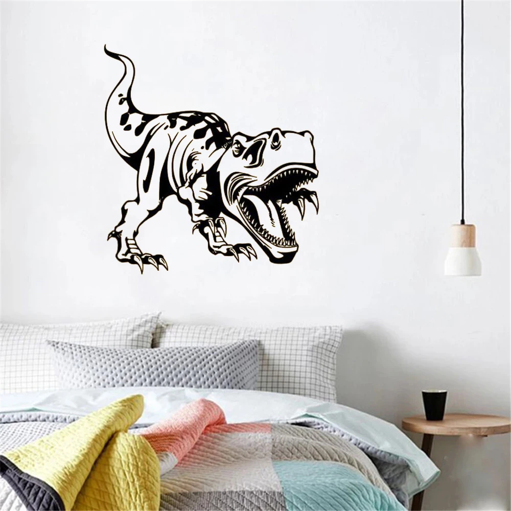 Dinosaur Dino T-Rex Jurassic Park Wall Sticker Vinyl Home Decor Kids Room Boys Bedroom Nursery Decals Art Murals Wallpaper