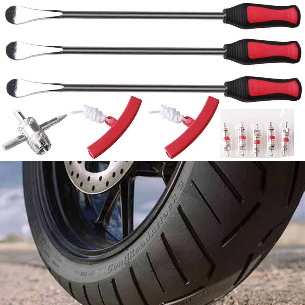 Motorcycle Bicycle Tire Changing Levers Auto Spoon Tire Kit Changing Lever Tools Rim Protector Professional Tire Repair Tool