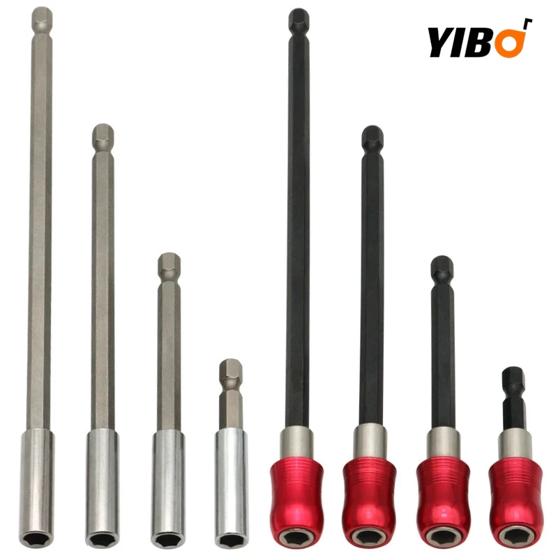 Hex Rod Shank Hand Tool Socket Extension Bit Long Handle Screwdriver Tip Holder Quick Change 60/100/150/200mm