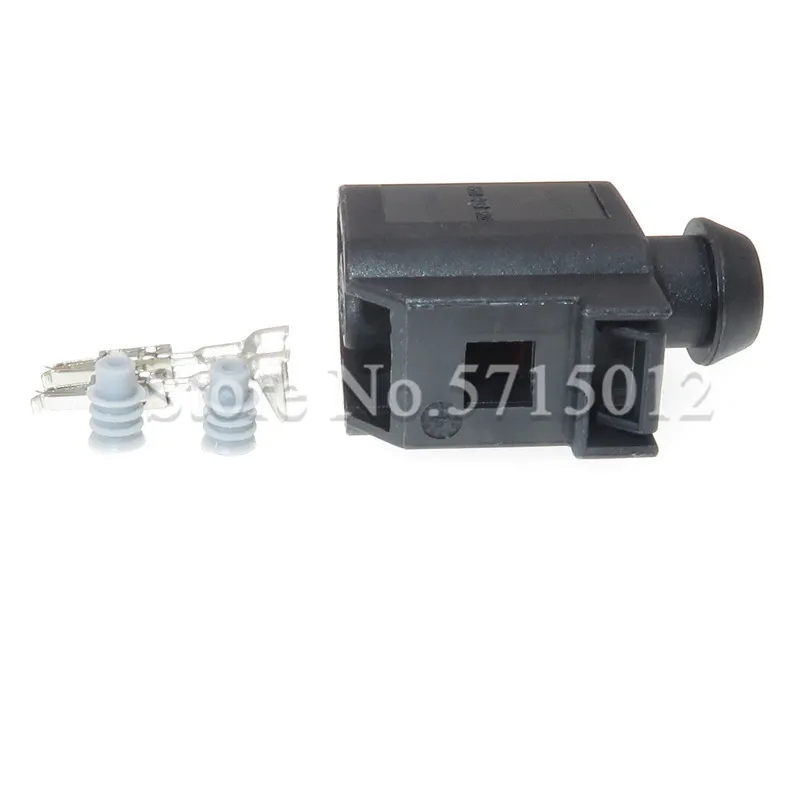 2 Hole 6E0 973 702 Sealed Rear ABS Sensor Connector Plug Wiring Socket For VW Audi Phaeton