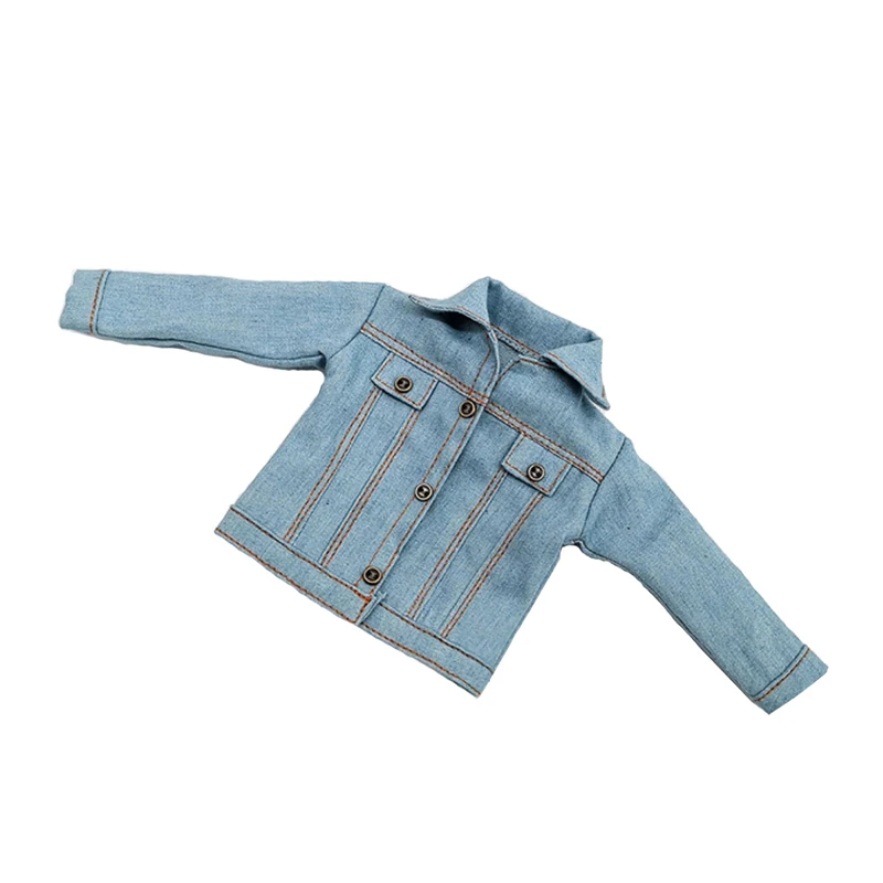 1pcs Blythe Clothes Fashion Denim Clothing and Denim Jacket for Blythe Azone 1/6 Doll Accessories