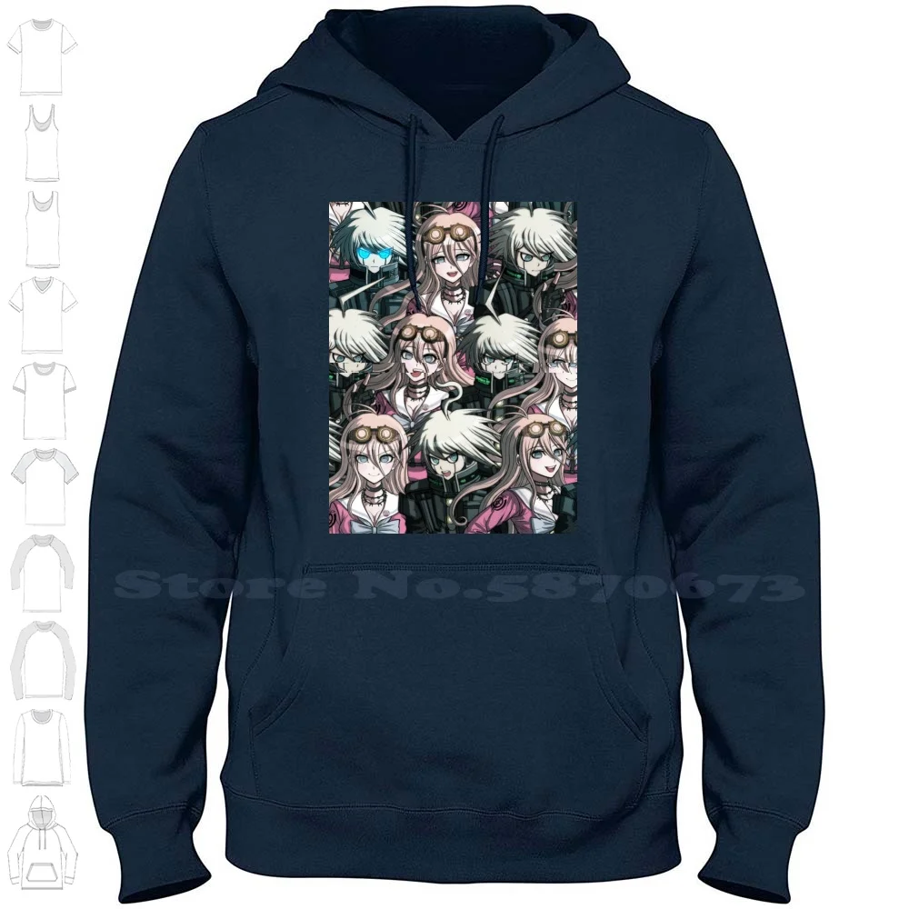 K1 B0 / Miu Iruma 100% Cotton Hoodie T-Shirt Kiiruma K1 B0 Keebo Miu Iruma Inventor Robot Danganronpa Sprites