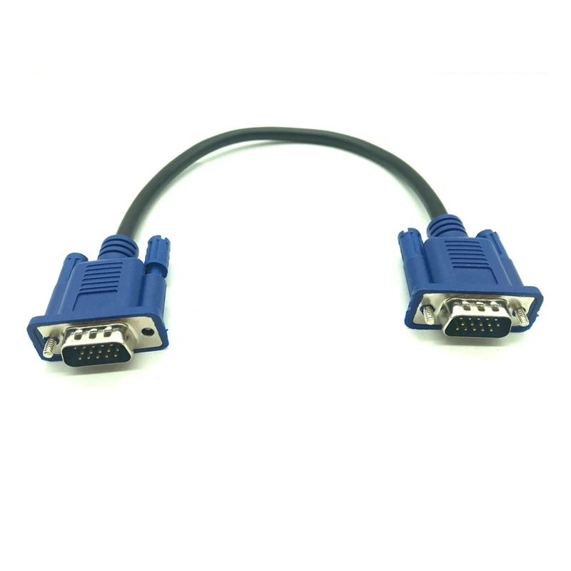 VGA Cable Male to MaleBraided Shielding High Premium HDTV VGA computer tv display signal short cable 0.3m/0.5m 30cm 50cm