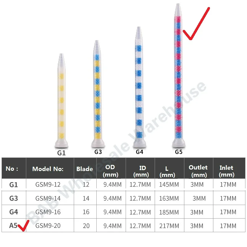 Resina Epóxi Estática Mixer Tube Cola Automática Máquina de Enchimento ab Glue Estático Mixing Tube Gsm920