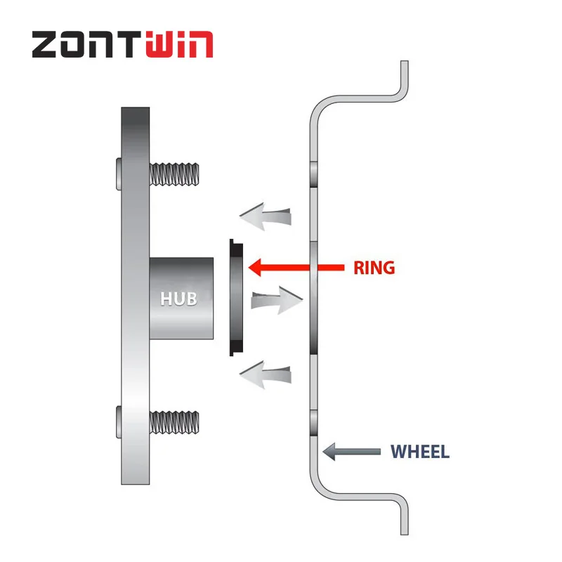 4pcs Aluminum Hub Rings Hub Centric Rings Wheel Bore 73.1-66.45 73.1-66.5 67.1-66.5 67.1-66.6 68.1-58.1 59.1-57.1 64.1-61.1mm