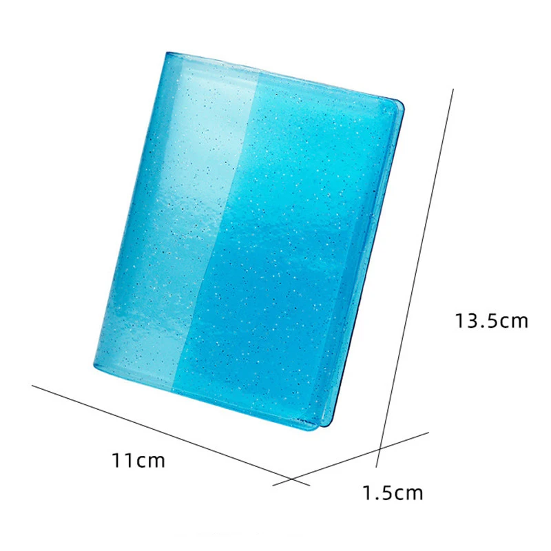 64 용량 카드 미니 홀더 바인더 앨범, 블링 클리어 커버 6*9cm 보드 게임 카드 다기능 슬리브 홀더