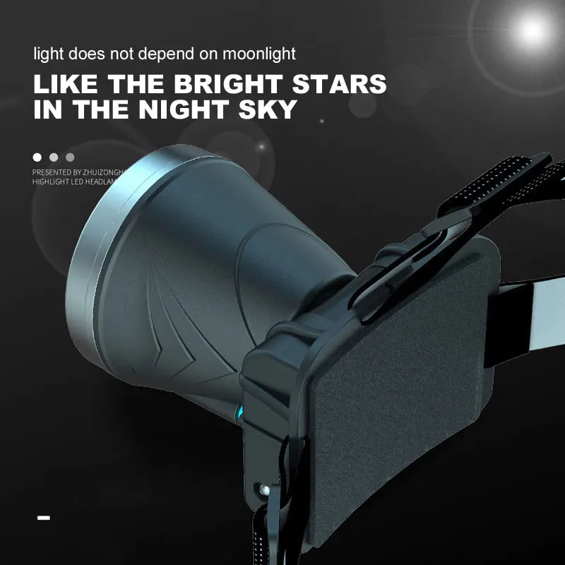 Headlights Induction Ultra Bright USB Rechargeable Head-mounted Sensor Lamp Durable Outdoor Intelligent Wave Sensing Headlamp