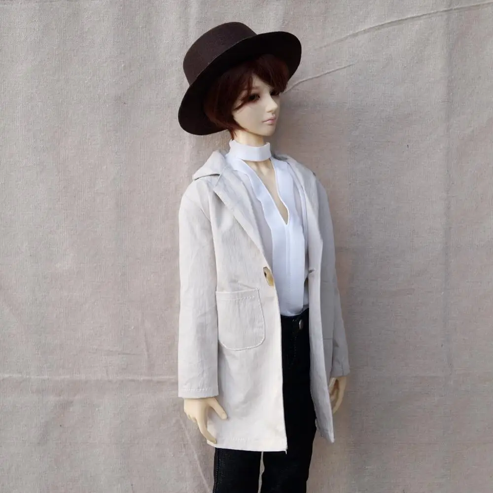 

BJD DOLL Long Coat Outfits Top beige Clothing For Male 1/4 1/3 SD17 70cm 17" 24" Custom BJD MSD SD DK DZ AOD Doll use HEDUOEP