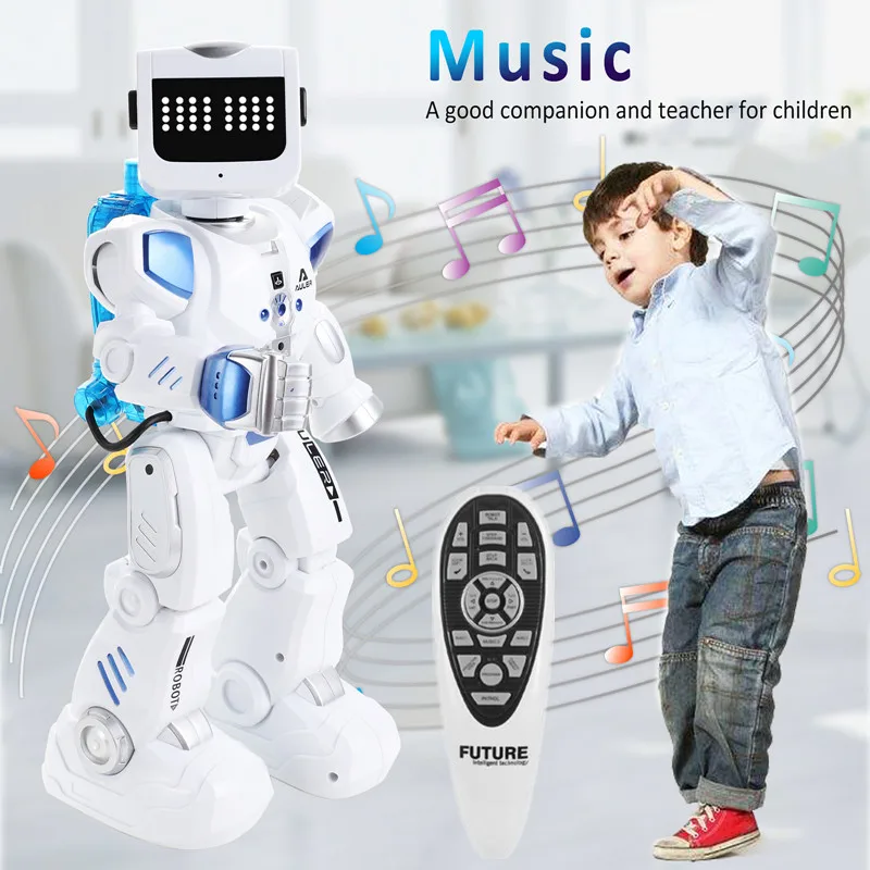 Intelligent Alpha Robot Toy Hydroelectric Hybrid Smart Robot RC Sound Control Singing Dancing Robot Children's Educational Toys