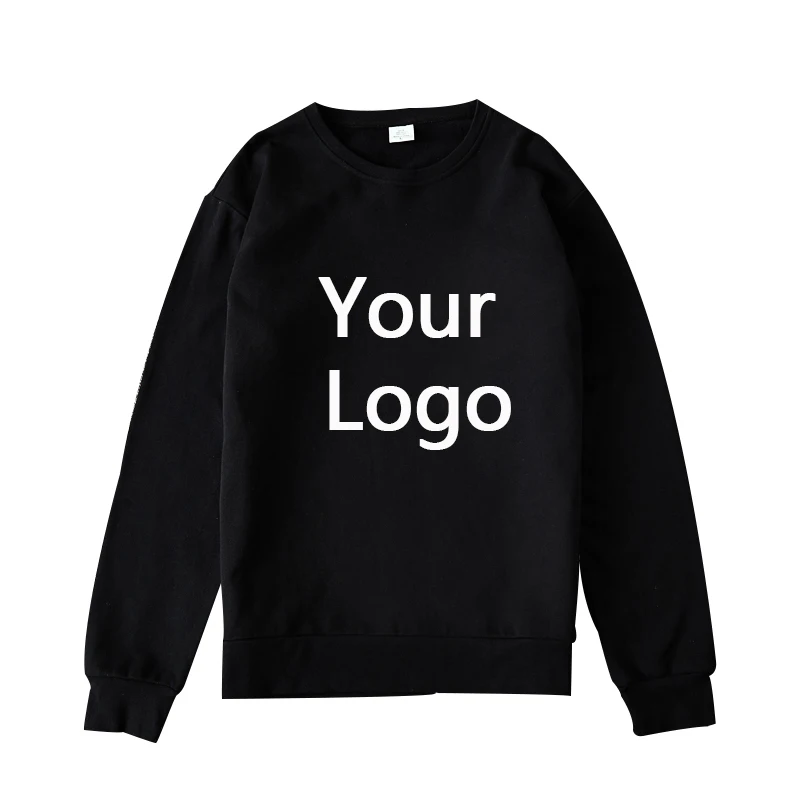 Pure Cotton Hoodie Custom DIY Text Logo High Quality Tees Customized Sweatshirt Couple Clothing Good Friend Birthday Gift