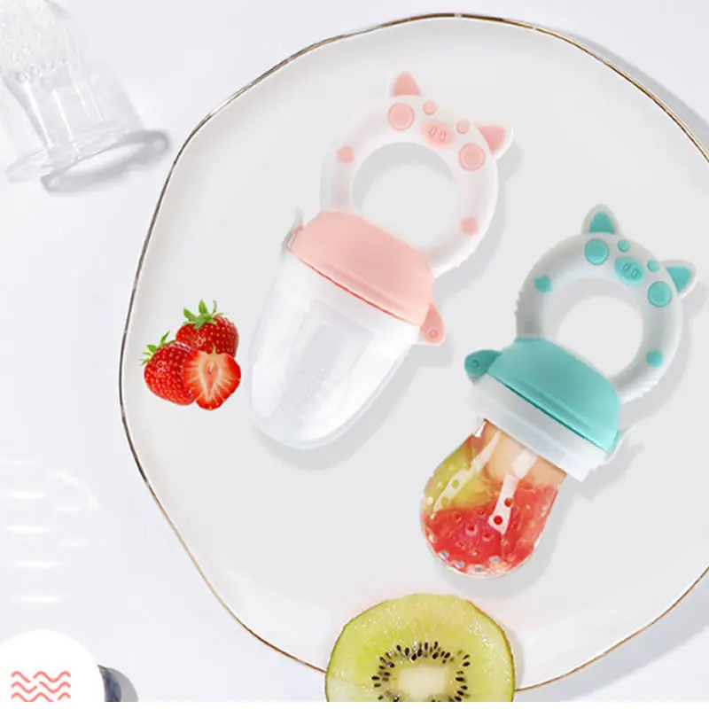 Baby-Fütterungslöffel für nahrhafte Früchte und Gemüse, Beißring, Kauspielzeug, Baby-Fütterungslöffel, Schnullerflasche – Detail 5