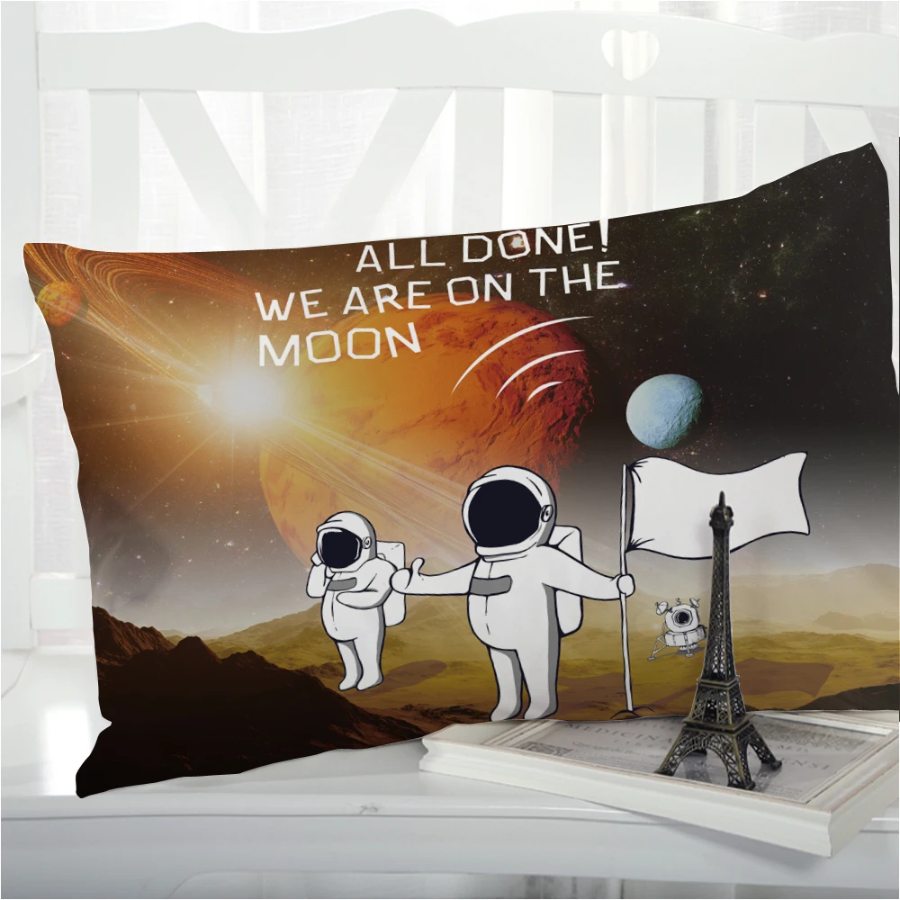 1pc Cartoon Children's Pillow cover Pillow case Bedding Pillowcase Pillowcovers decorative 3D for kids baby Space starlight