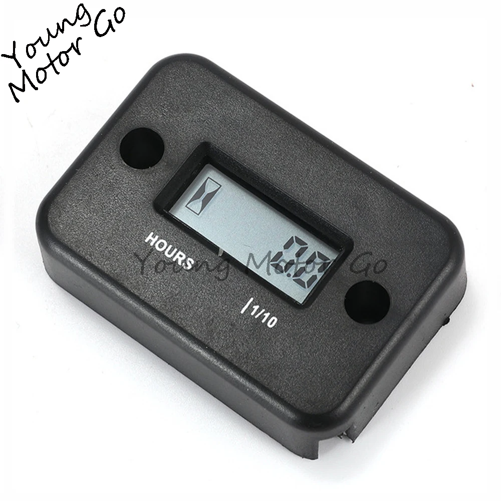 Universal IP68 Waterproof Digital Engine Gauge LCD Display Hour Meter Counter For Motorcycle Boat Bike ATV Motorbike ATV Mower