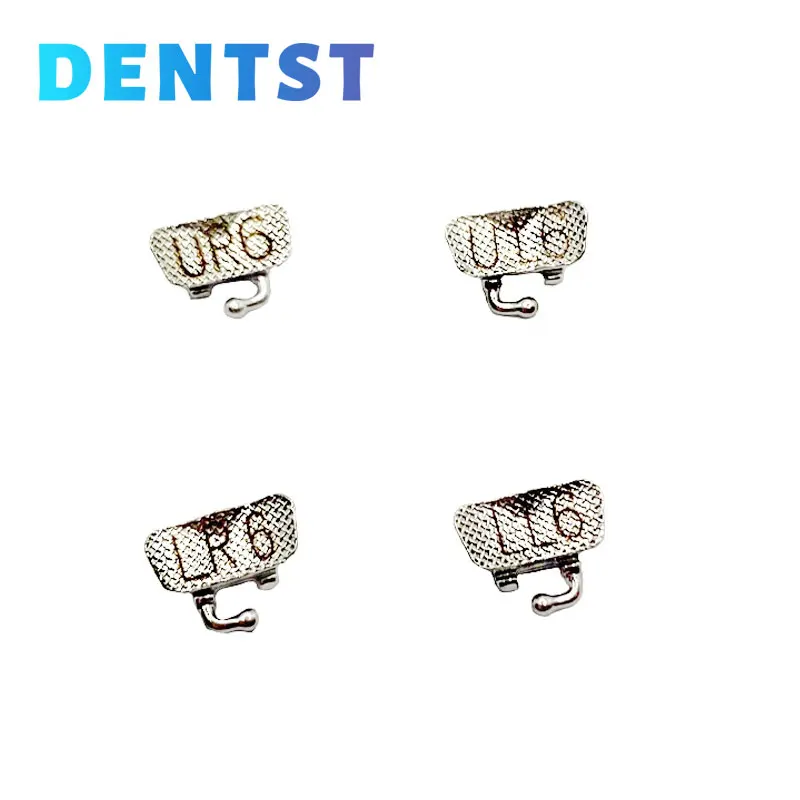 20Sets/80pcs Orthodontic 1st Molar Convertible Buccal Tube Dental  Bondable Roth Single Tube Mesh Base Laser Mark 