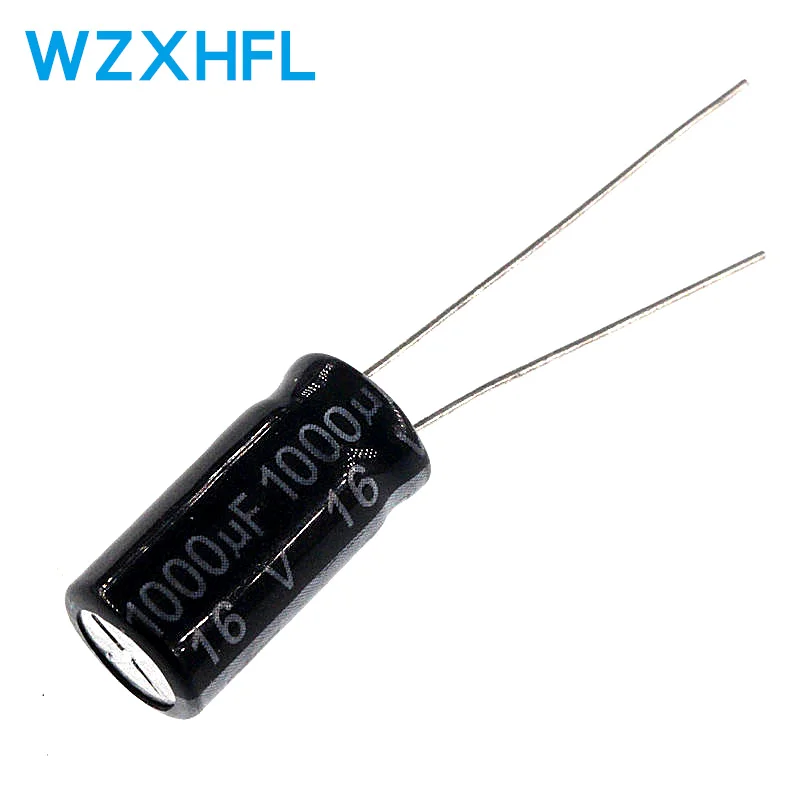 50pcs 1000uF 16V 1000MFD 16Volt 8*12mm Aluminum Electrolytic Capacitor Radial 1000mf16v 1000uf16v 16v1000mf 16v1000uf