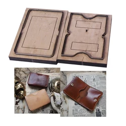 DIY leather craft vintage cardholder simple made wallet die cutting knife mold metal hollowed punch tool steel blade set