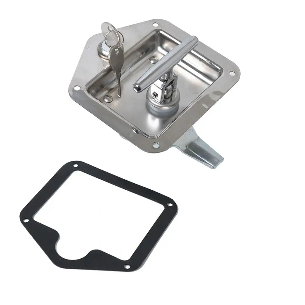 1 Pcs RV Yacht Door Lock Accessories Stainless Steel Toolbox Lock t-Toolbox Lock for Caravan Truck RV