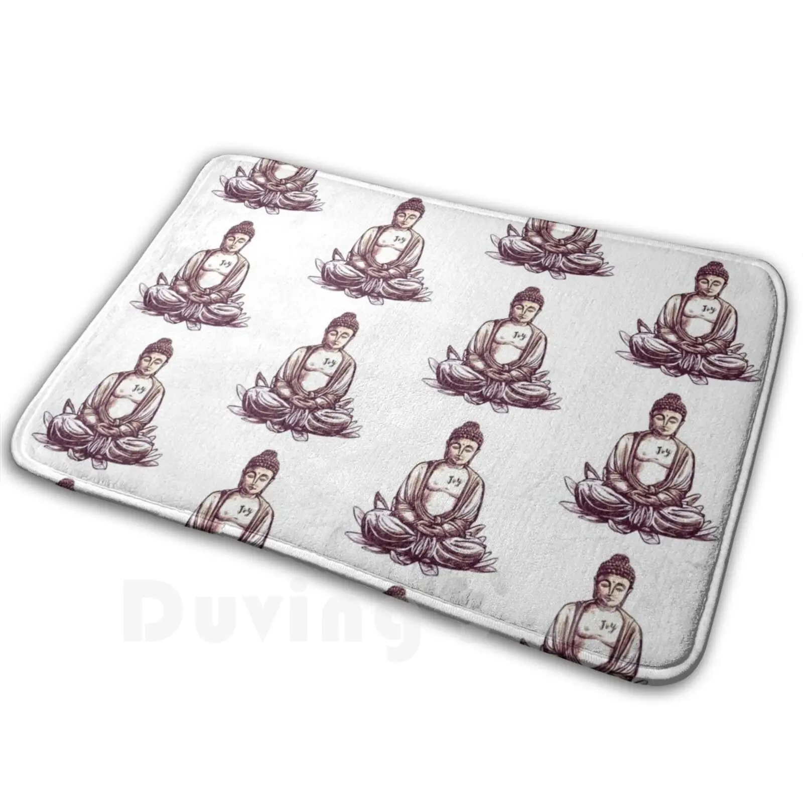 Unconditional Joy Carpet Mat Rug Cushion Soft Non-Slip Buddha Joy Heart Manifestation Meditation Clarity Peace Alignment