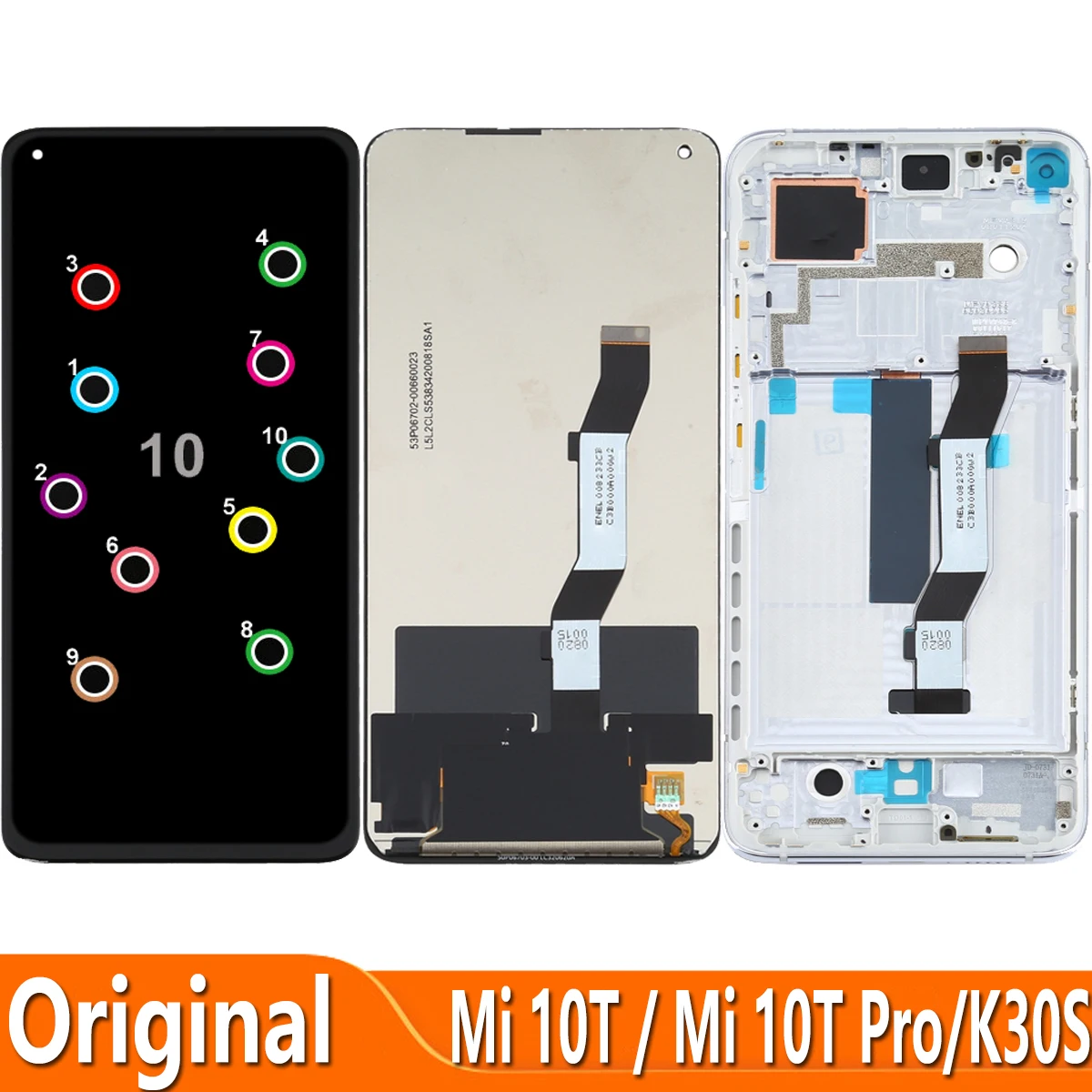 For Redmi K30S M2007J3SG  M2007J3SY M2007J3SC LCD Display Touch Digitizer Screen Assembly