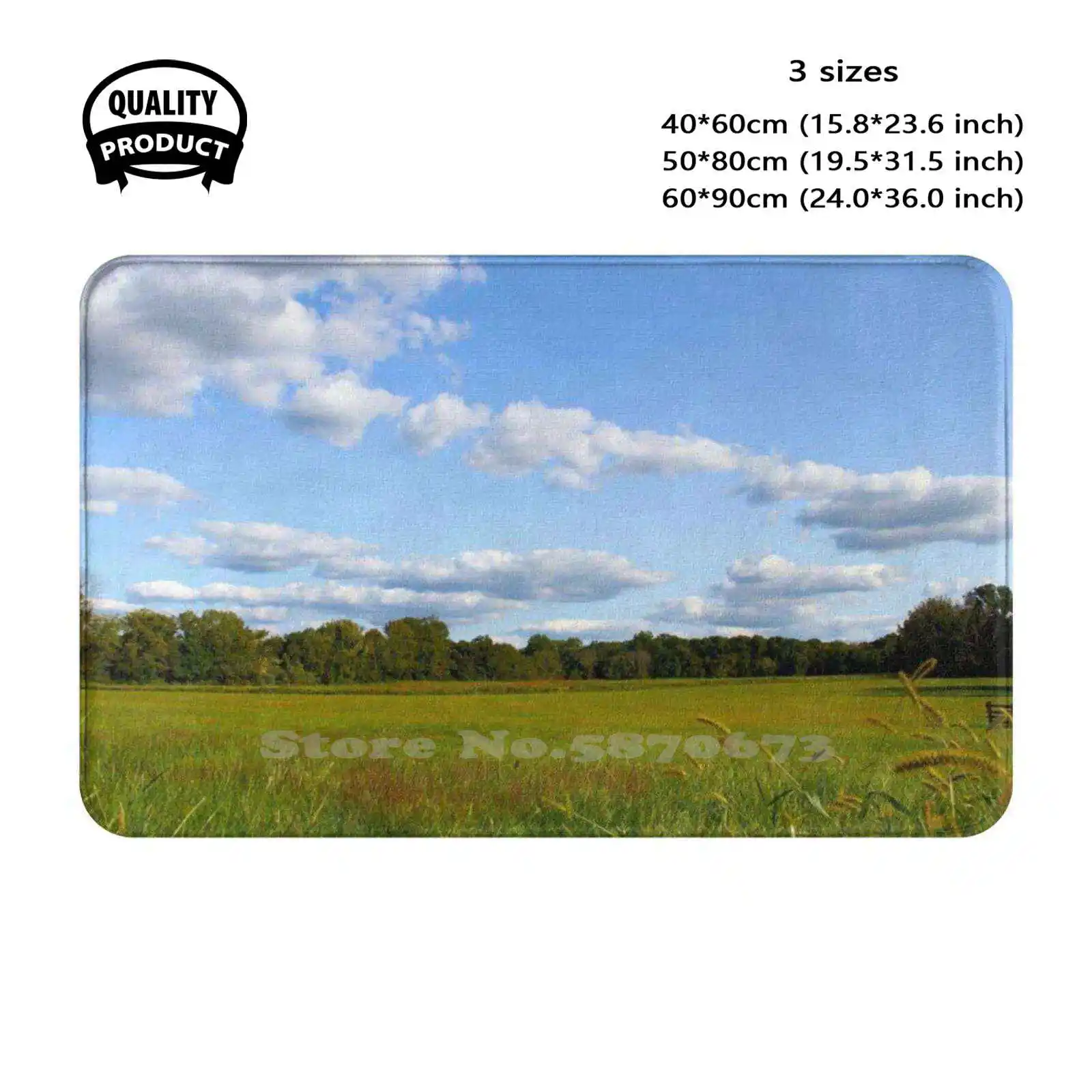 Princeton Battlefield Park Soft Cushion Home Carpet Door Mat Car Rug New Landscapes Princeton Nj Blue Sky Scenery Usa Green