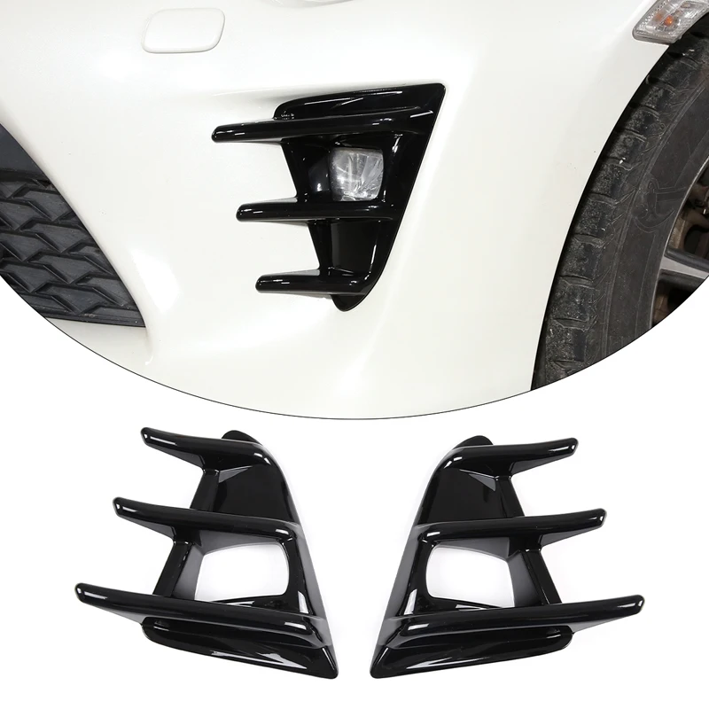 

2Pcs ABS Glossy Black Front Fog Light Lamp Decorative Frame Cover Car Styling Fit for Toyota 86 2016-2020 Exterior Accessories