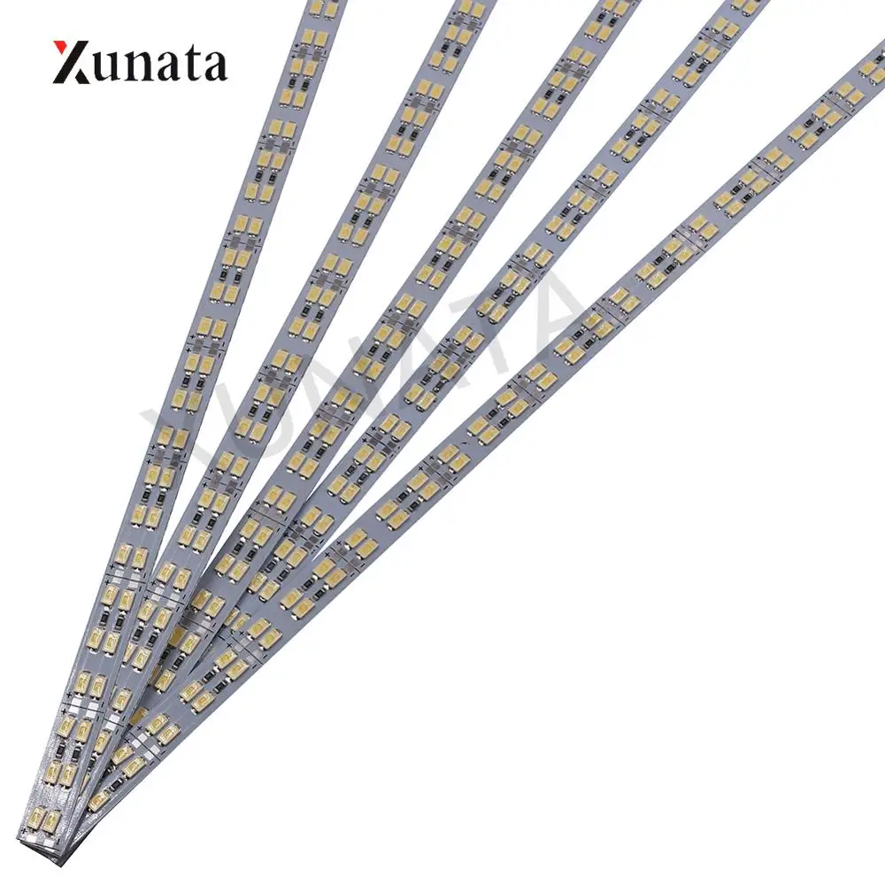 DC 12V 50cm LED Bar Light SMD5630 72 LED Hard Strip Cold White Double Row LED Aluminium Rigid Strip Non Waterproof 1Pc/5Pcs
