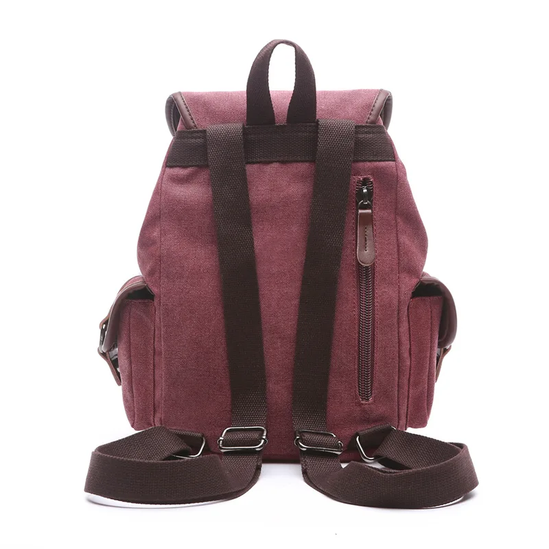 AUGUR-mochila vintage de lona para hombre, morral escolar de gran capacidad, a la moda, novedad de 2023