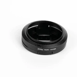 Dla Panasonic 20mm obiektyw f1.7 46mm przykręcany metalowy czarny kaptur z nakrętką 55mm