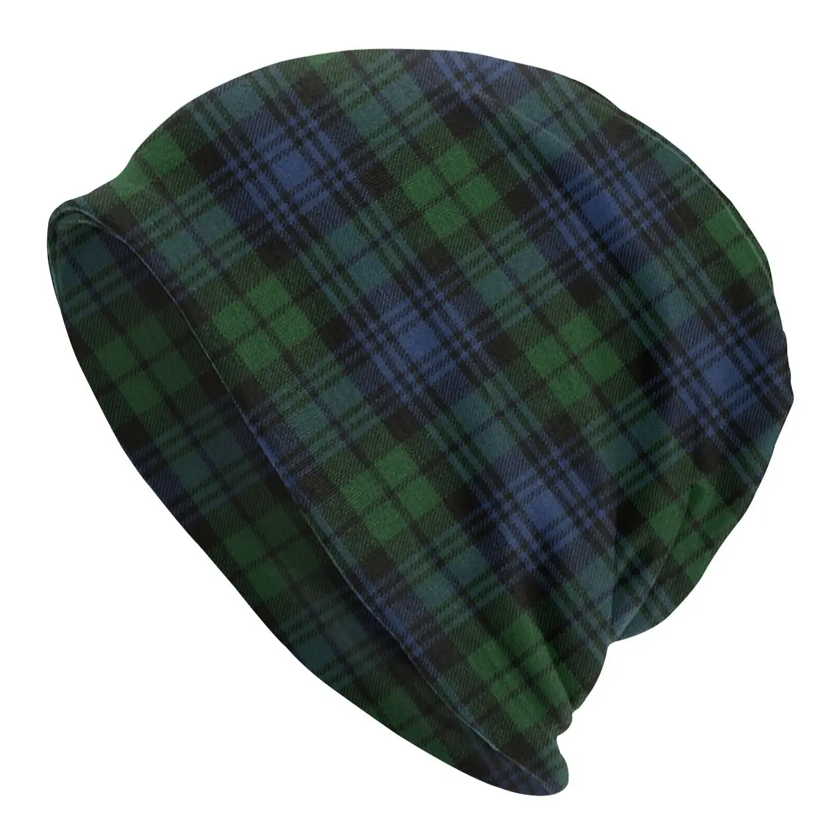 Custom Hip Hop Winter Warm Men Women Knit Hat Adult Unisex Black Watch Scottish Tartan Plaid Skullies Beanies Caps Bonnet Hats